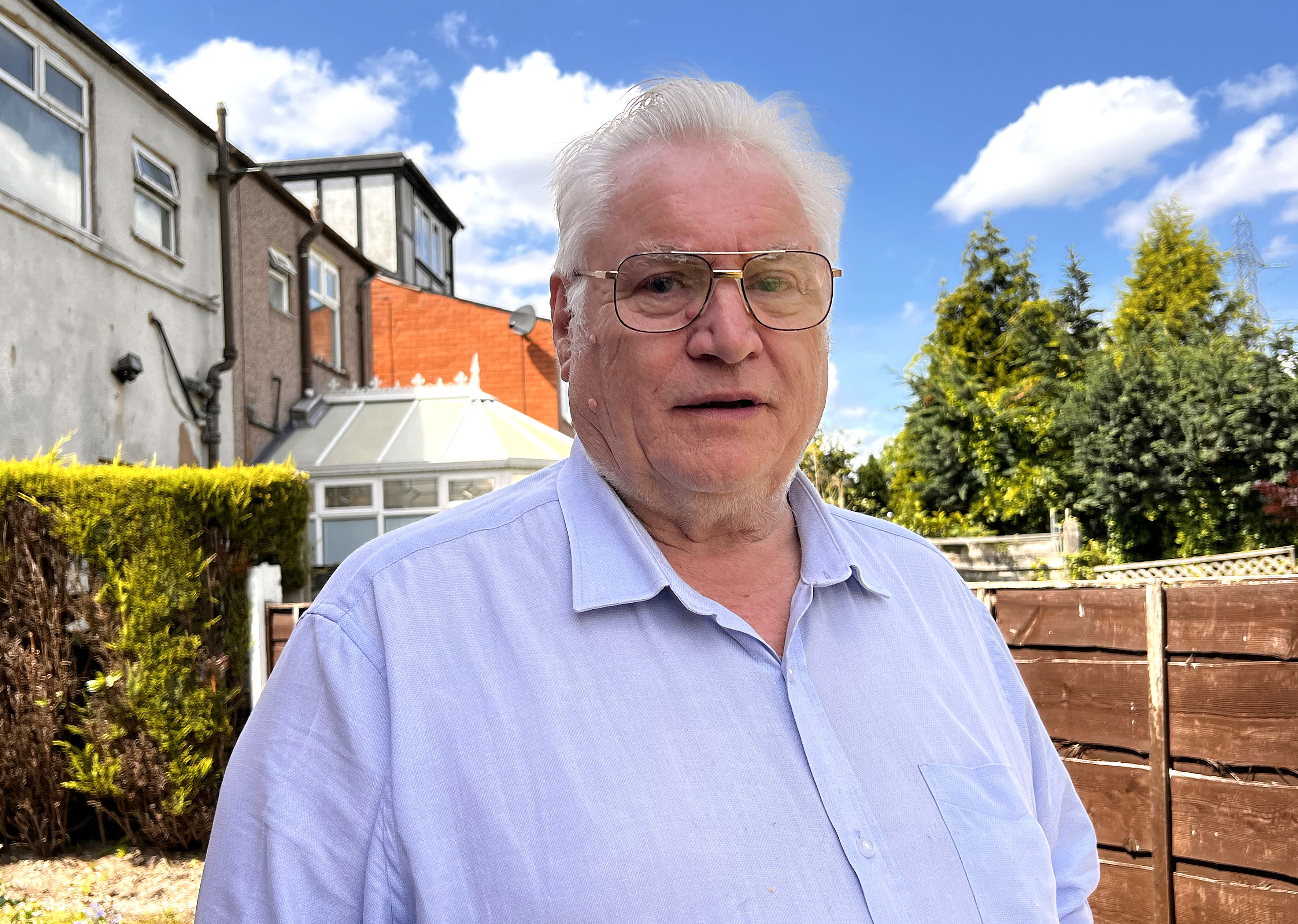 Bill Scarratt, 79, is among a few on the estate who fear Mr Tinnirello is using his home to run a business