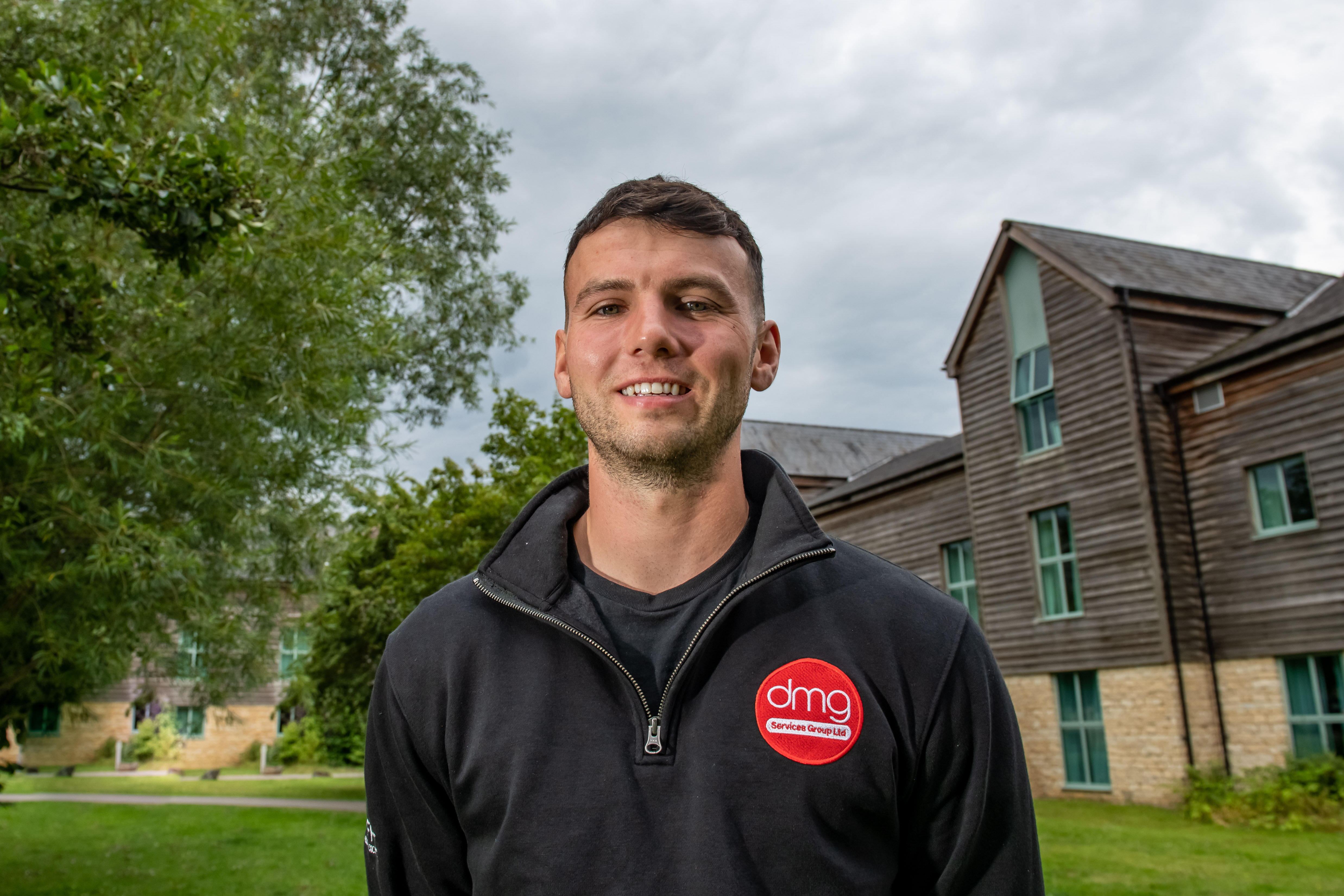 Kyle is doing an apprenticeship in roof tiling while working for the DMG Services Group