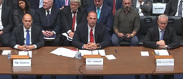 The main witnesses were David Grusch, a former high-ranking intelligence official, Ryan Graves, an esteemed former pilot, and Navy veteran fighter pilot Commander David Fravor, who witnessed the 2004 'Tic Tac' UFO