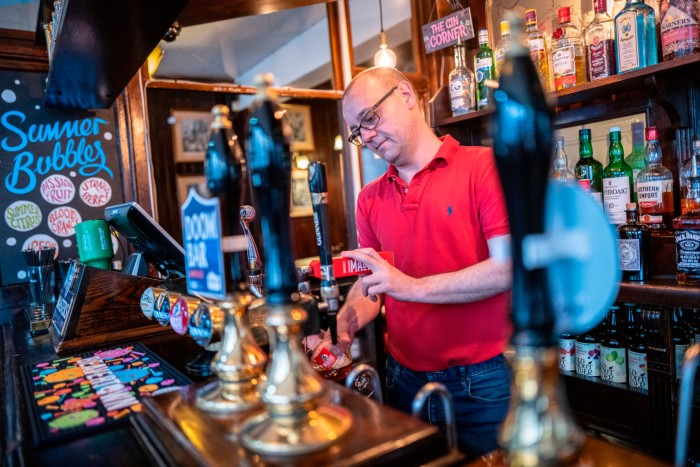 Carl Hanley of the Hand and Shears pub