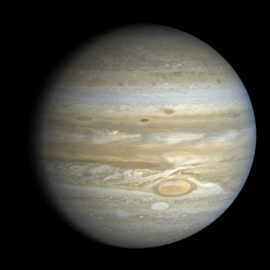 Jupiter, captured by Voyager 2