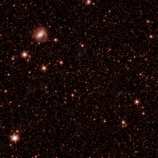 The first infrared image from Euclid released by the ESA