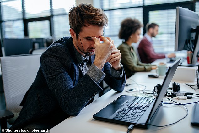 Nine out of ten British office workers described themselves as being 'neurodiverse', according to a study (stock photo)