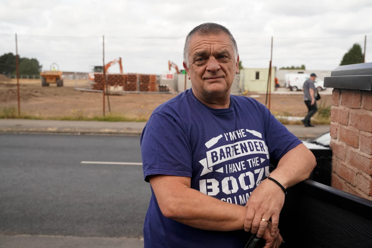 Peter Walker, 59, says newbuild construction workers are making his life hell