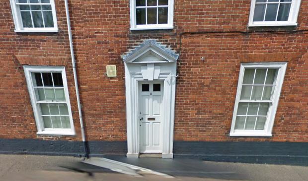 The front door which is now at the centre of a planning dispute between the owners and council