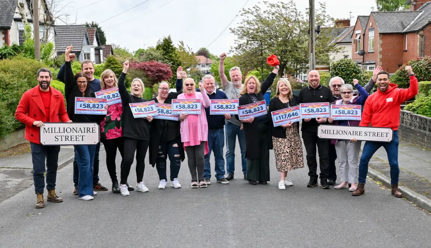 She was one of 15 winners on her Prestwich street