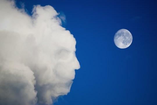 Face in a cloud