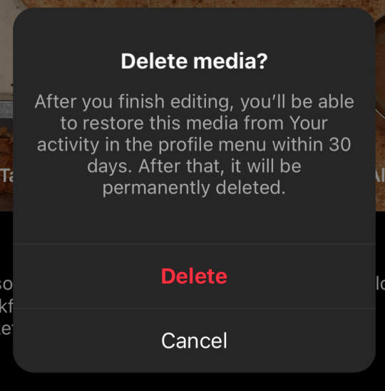 Delete media