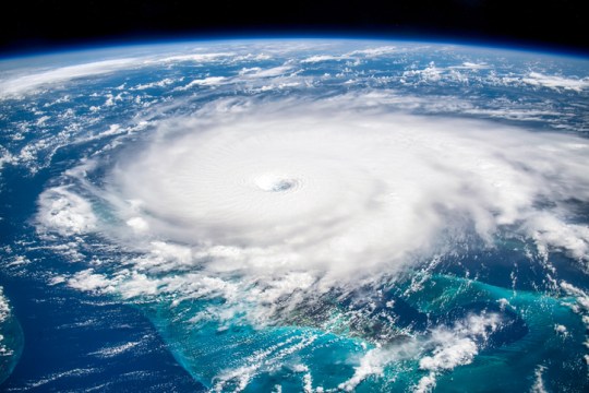 Hurricanes form over warm water