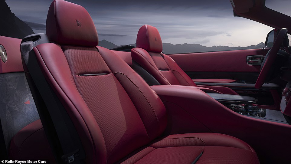 The ultra-comfortable seats are covered in a subtle combination of reds and a copper shimmer finish