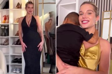 Helen Flanagan wows in plunging dress as she teases 'date night' 