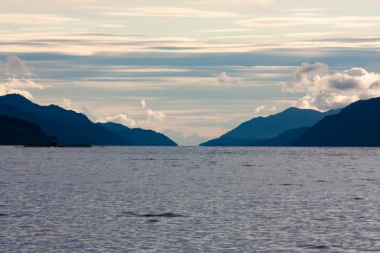 Loch Ness with Dramatic Sky and Secret Frog, Scotland, UK