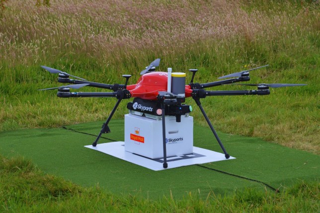 EMBARGOED TO 0001 TUESDAY AUGUST 1ST Undated handout photo issued by the Royal Mail of the UK's first drone delivery service launched in Orkney to provide locals with their mail. Issue date: Tuesday August 1, 2023. PA Photo. Royal Mail and Skyports Drone Services have launched the Orkney I-Port operation to distribute letters and parcels between the three islands, in partnership with Orkney Council Harbour Authority and LoganAir. Mail will be transported from Royal Mail's Kirkwall delivery office to Stromness, where the drone deliveries will transport items to staff on Graemsay and Hoy to allow postal workers to carry out their usual island delivery routes. See PA story CONSUMER Mail. Photo credit should read: Maggie Mullan/Royal Mail/PA Wire