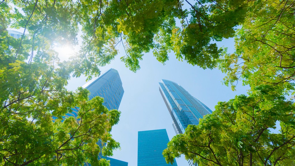 Low angle view of skyscrapers in Singapore, used in a post about Propseller