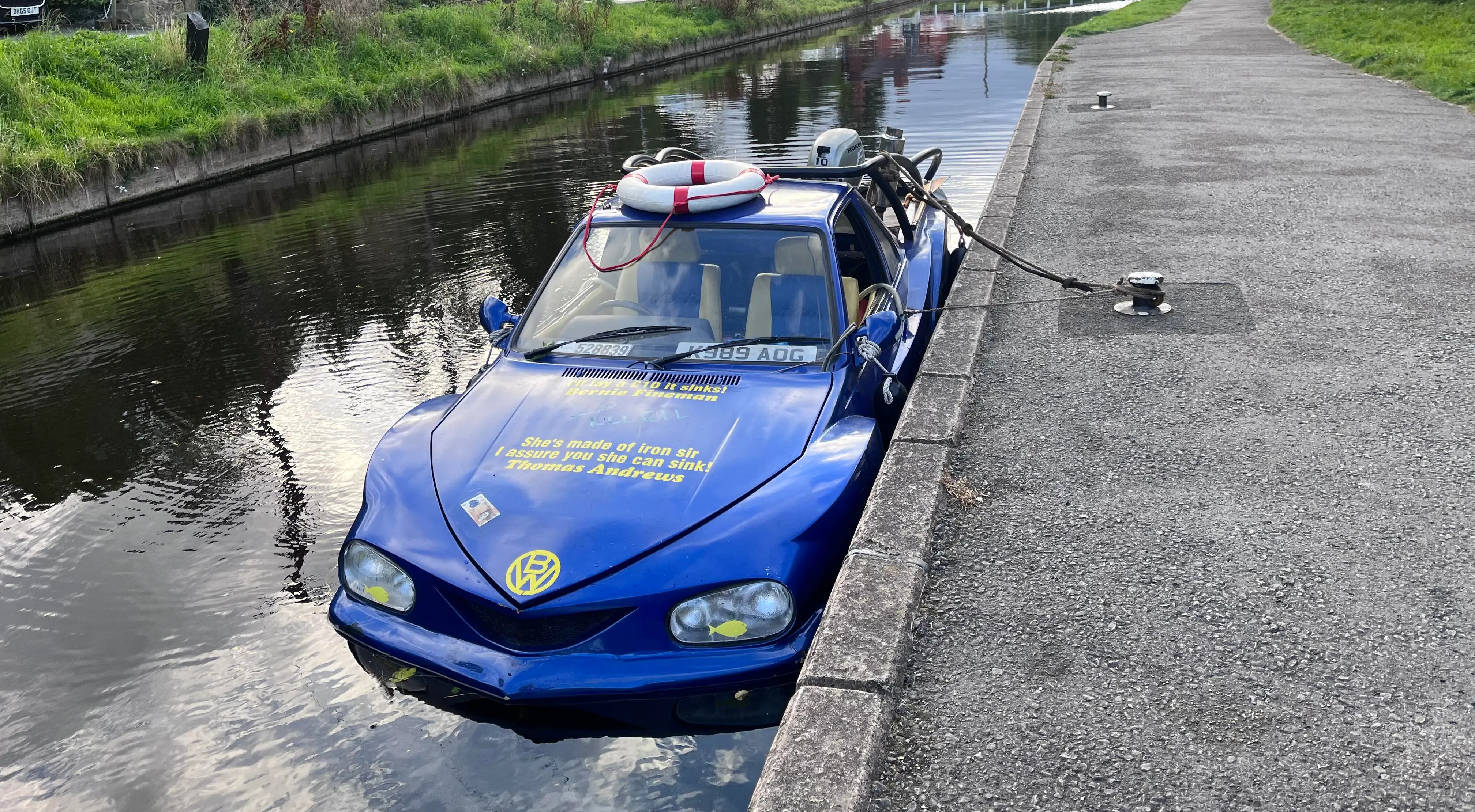 A Top Gear super fan converted his Volkswagen Polo into a 'Boatwagen'