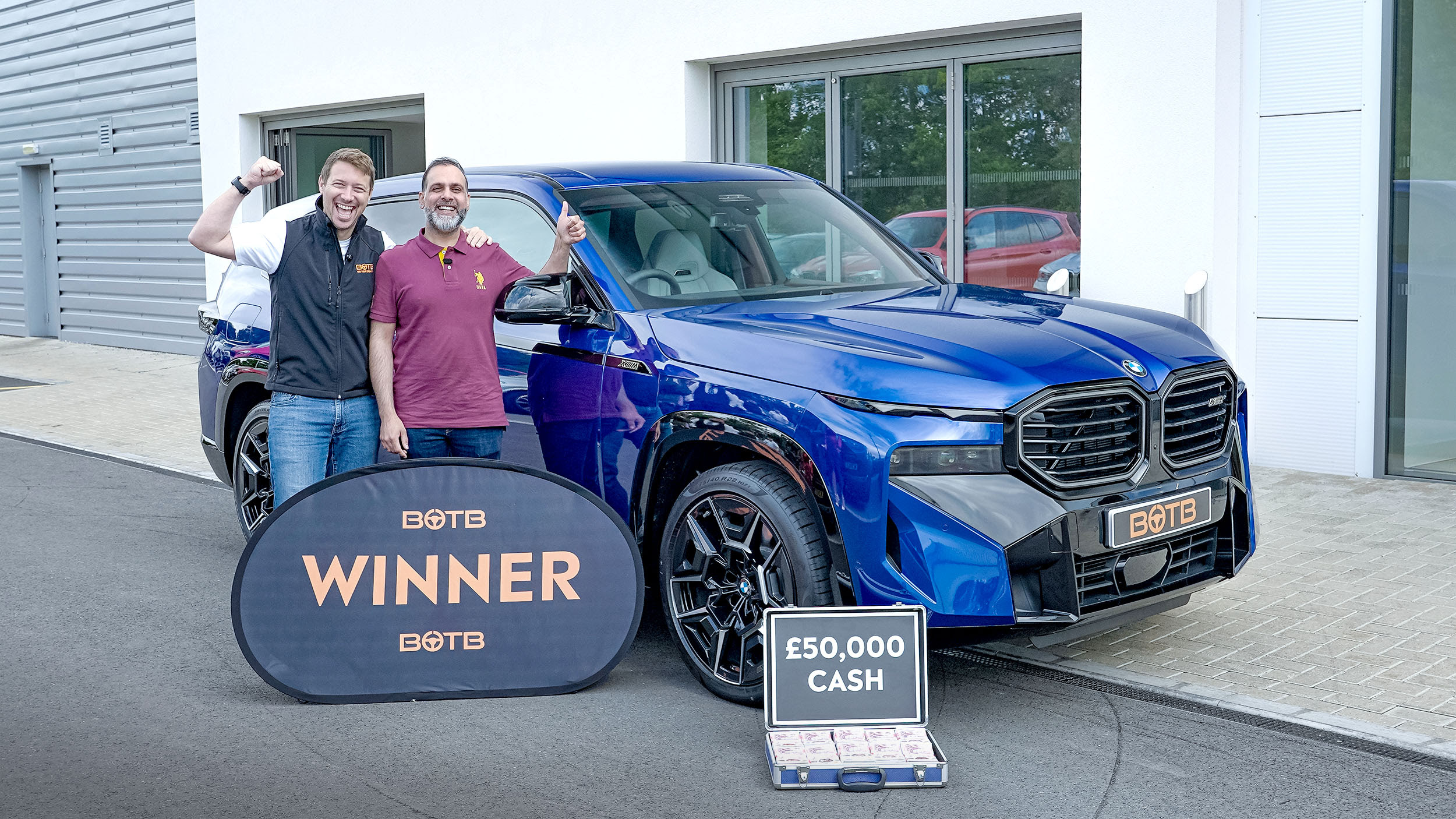 Aamer Mahmood won £50,000 and his dream car in an online competiton