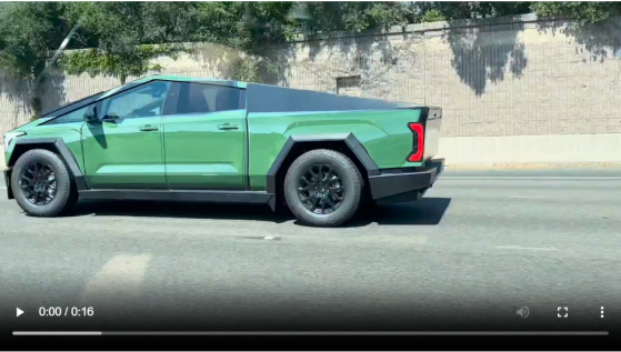 Watch New Video Of Tesla's Cybertruck Masquerading As Toyota Tundra