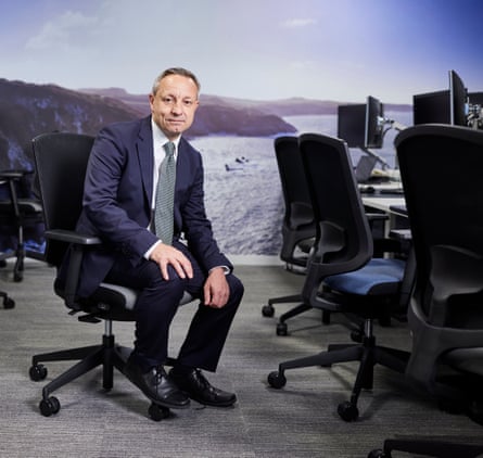 Jonathan Brearley sitting on chair