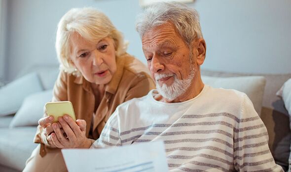 A couple check their finances