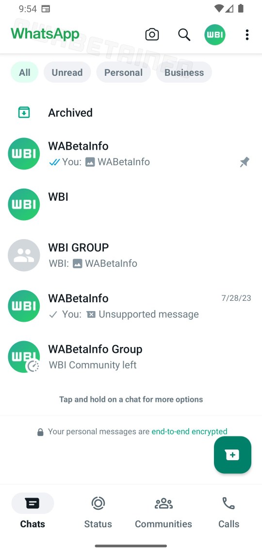 WhatsApp redesign