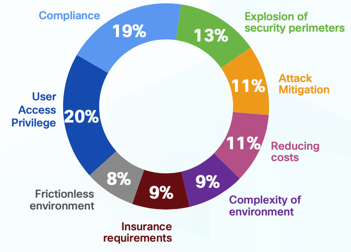 Top motivators driving identity investment plans.