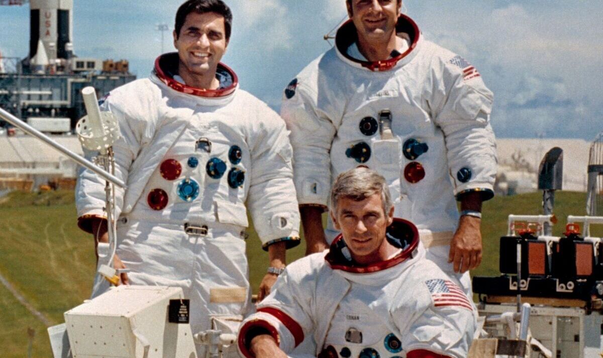 The Apollo 17 astronauts