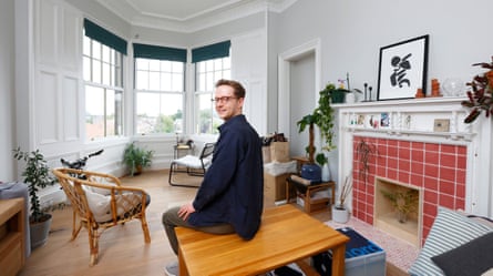 Alastair in his Edinburgh flat.