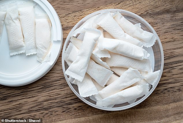 Some powders seen for sale by MailOnline contain more far more nicotine than cigarettes (stock image)