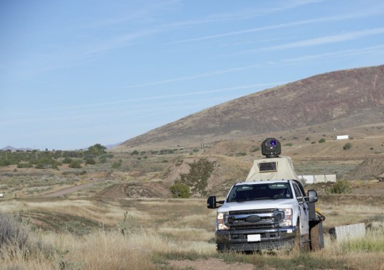 The Ratheon high-energy laser weapon system