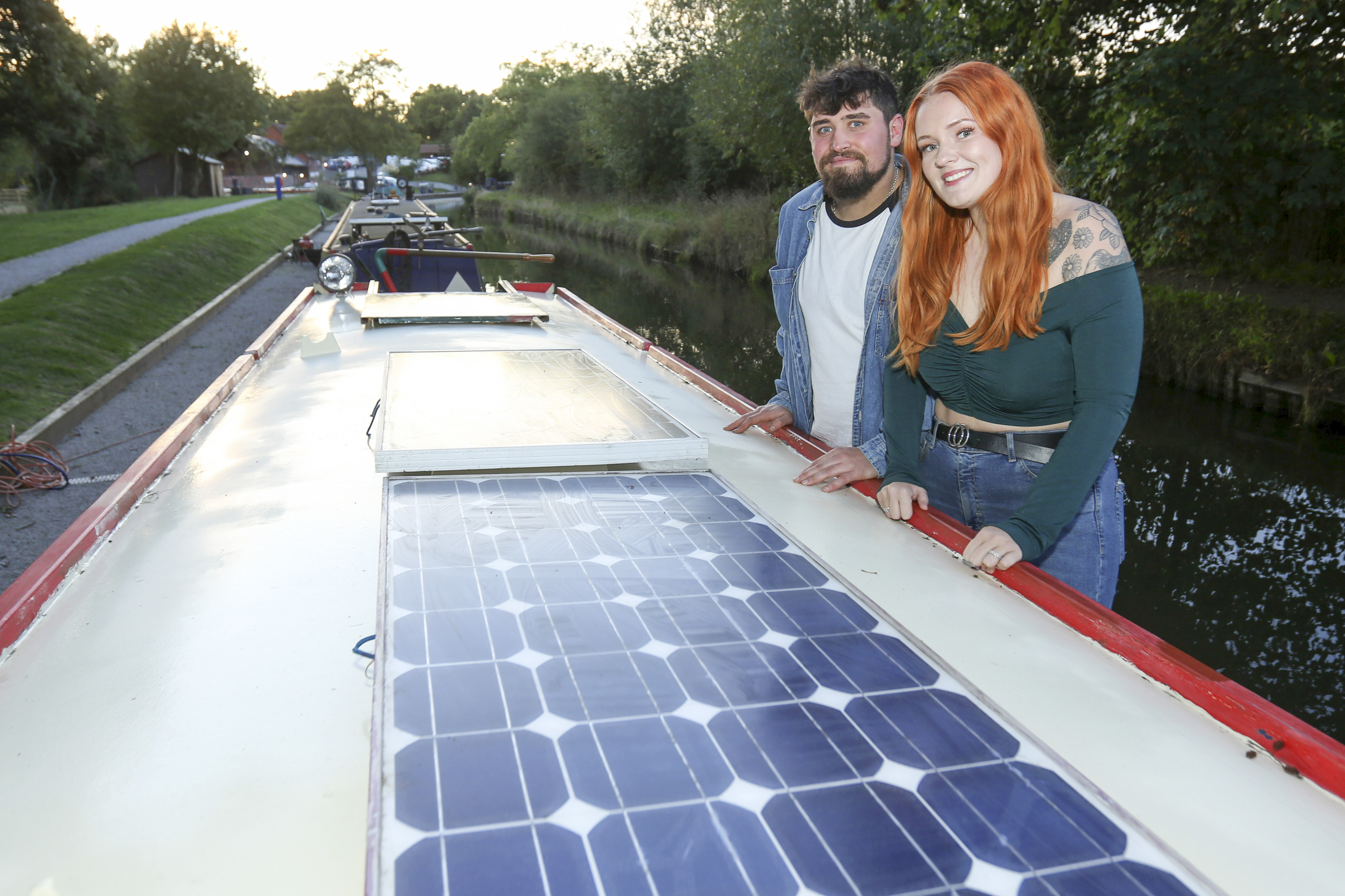 Solar panels allow the couple to save money