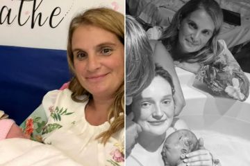 Mum-of-22 Sue Radford acts as daughter Millie's birthing partner following 'feud'