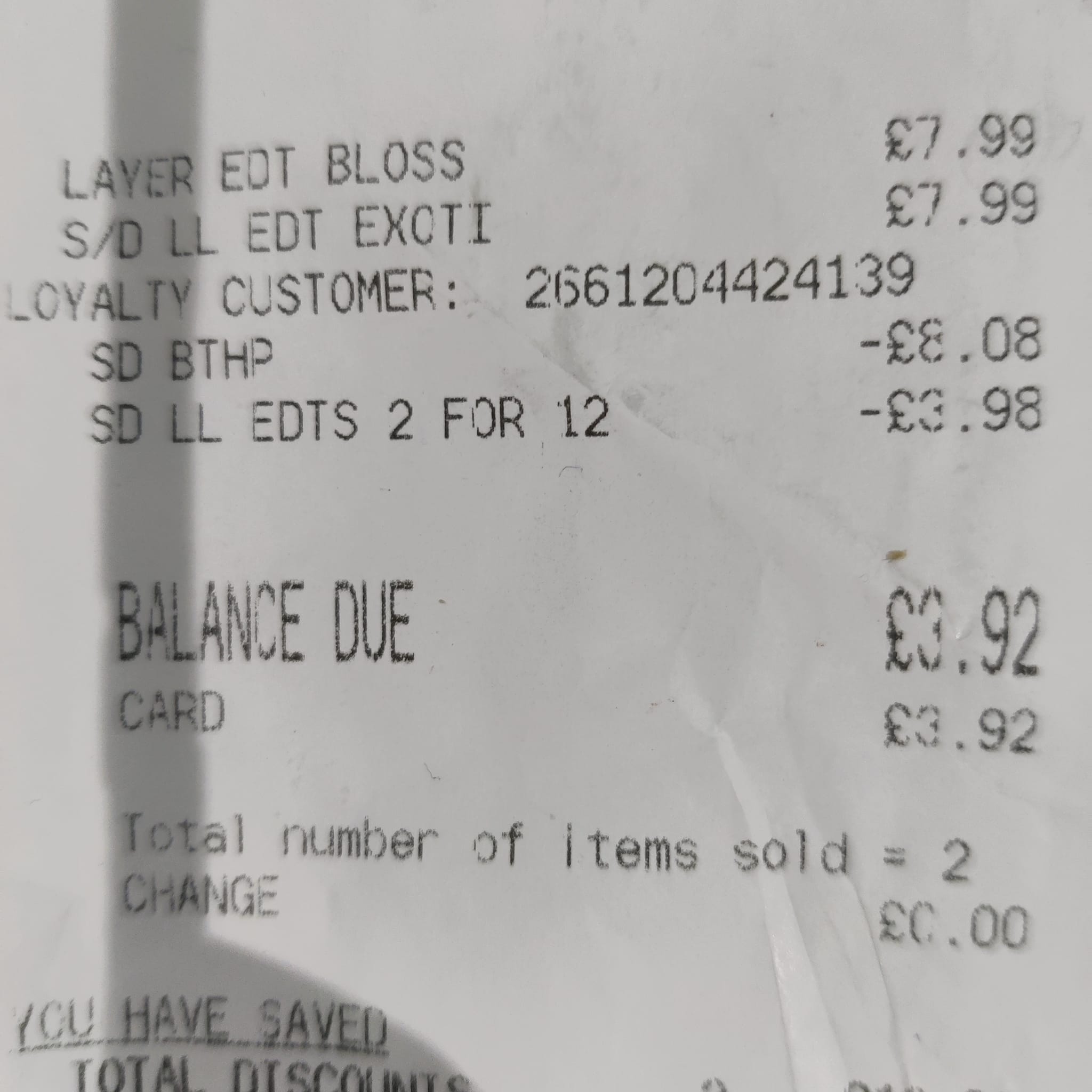 The savvy shopper posted a photo of her receipt revealing the discount