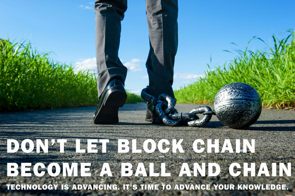 Man in suit walks down road with ball and chain on leg