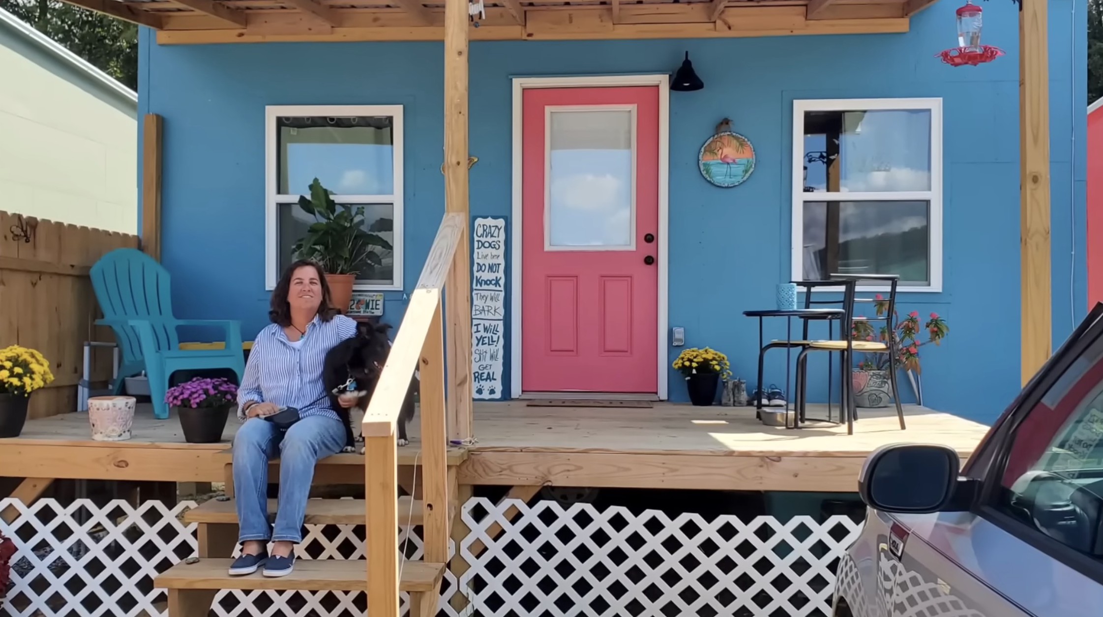 Now in Florida, Marina lives in a tiny home and has never been happier