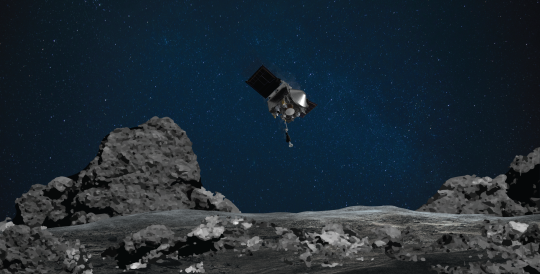 OSIRIS-REx descended onto the surface of Bennu