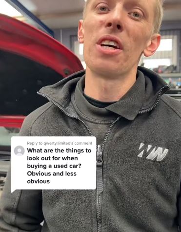 Speaking to TikTok, Craig said the most important thing is to look at the basics of your vehicle