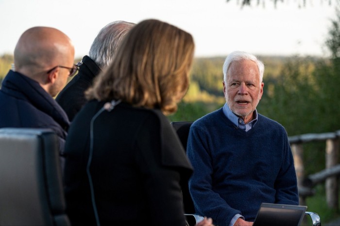 Professor Barry Eichengreen at Jackson Hole, where he said the huge public debts piled up during the pandemic and the financial crisis ‘are not going to decline significantly for the foreseeable future’