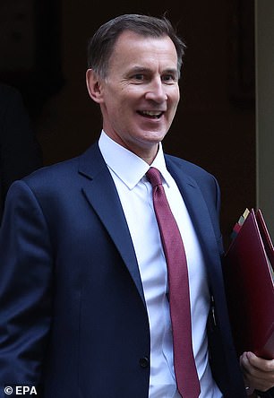 Man with a plan: Chancellor Jeremy Hunt