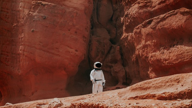 Astronaut on Mars