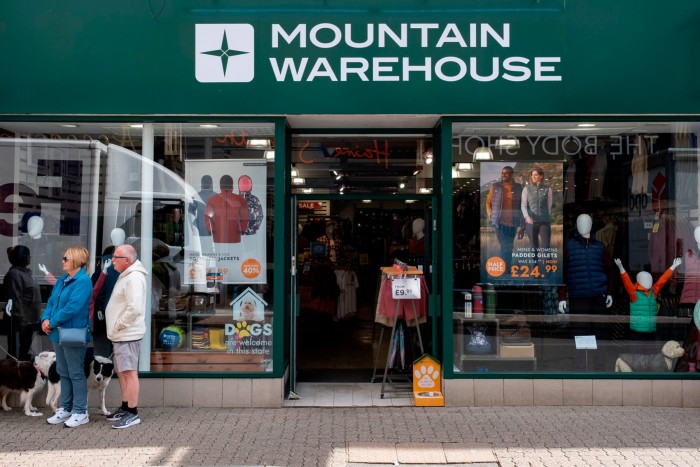 A branch of Mountain Warehouse in Cirencester