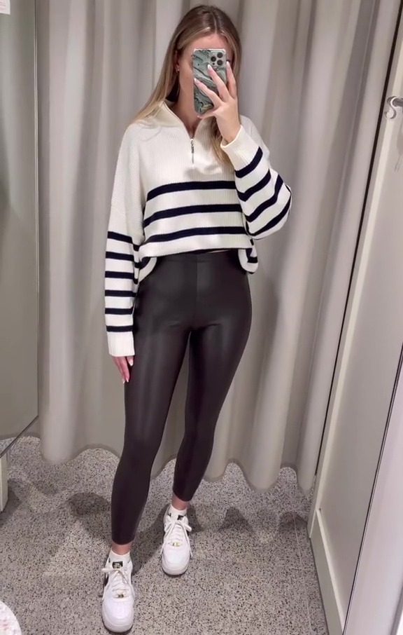She modelled them with trainers and a jumper, as others agreed they're the "best leggings ever"