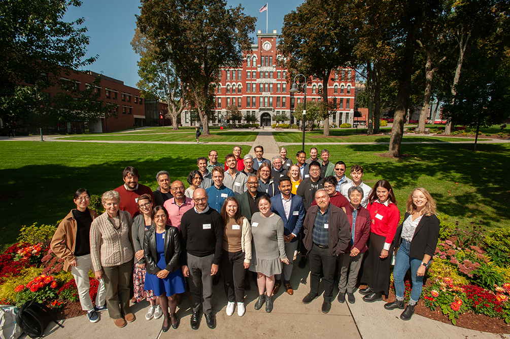 Center for Geospatial Analytics Workshop participants on the Clark campus. 