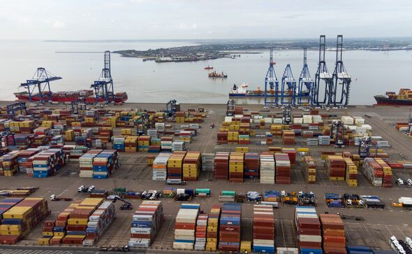 Operations At UK's Largest Container Port Ahead Of GDP Figures