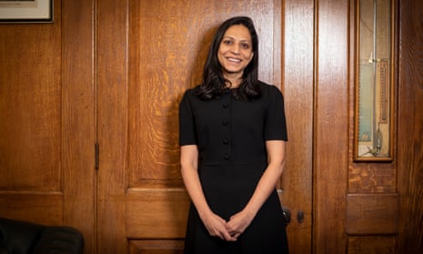 New Bank of England Monetary Policy Committee member, Swati Dhingra. Photographed in her office inside the Bank of England, central London. 30 November 2022