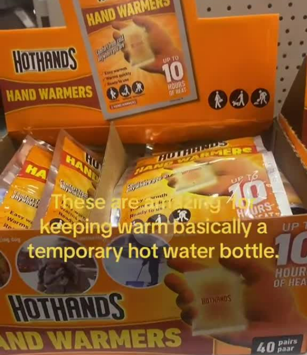 A TikToker compared the Halfords items favourably to a hot water bottle