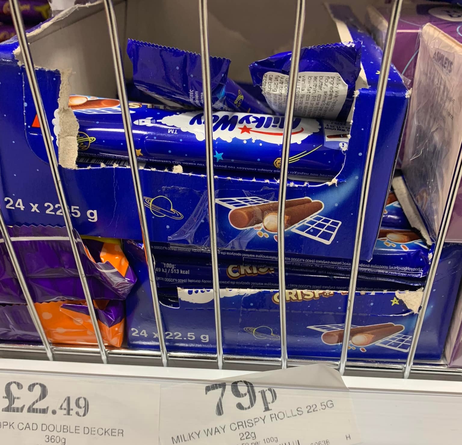 The chocolate bar is selling for 79p in the discount retailer