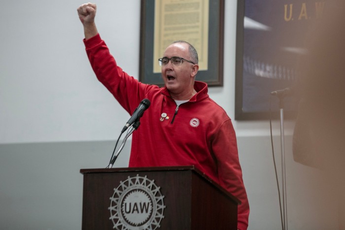 UAW president Shawn Fain