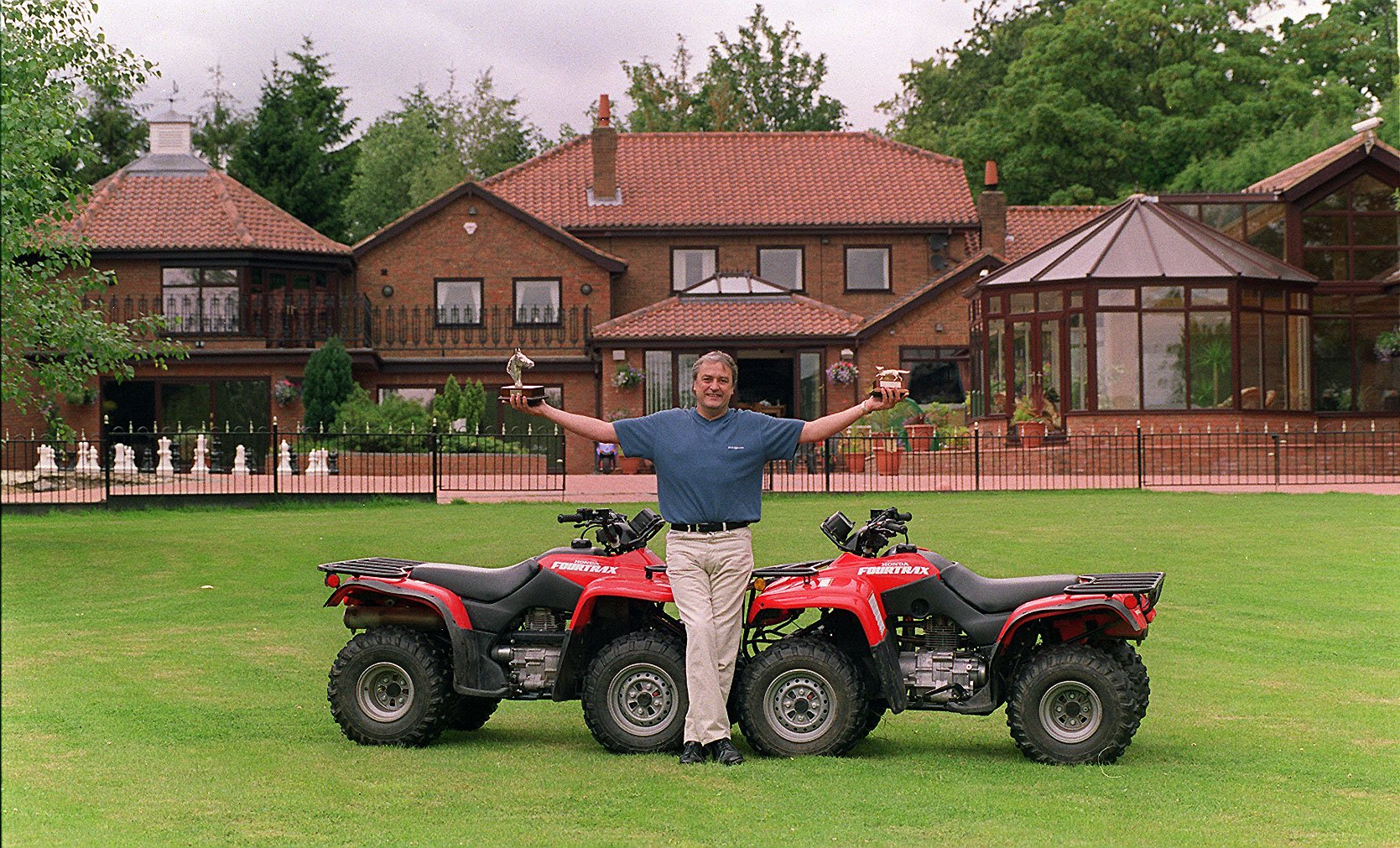 After winning £7.5m in 1998 Roy led a flashy lifestyle and bought a sprawling mansion