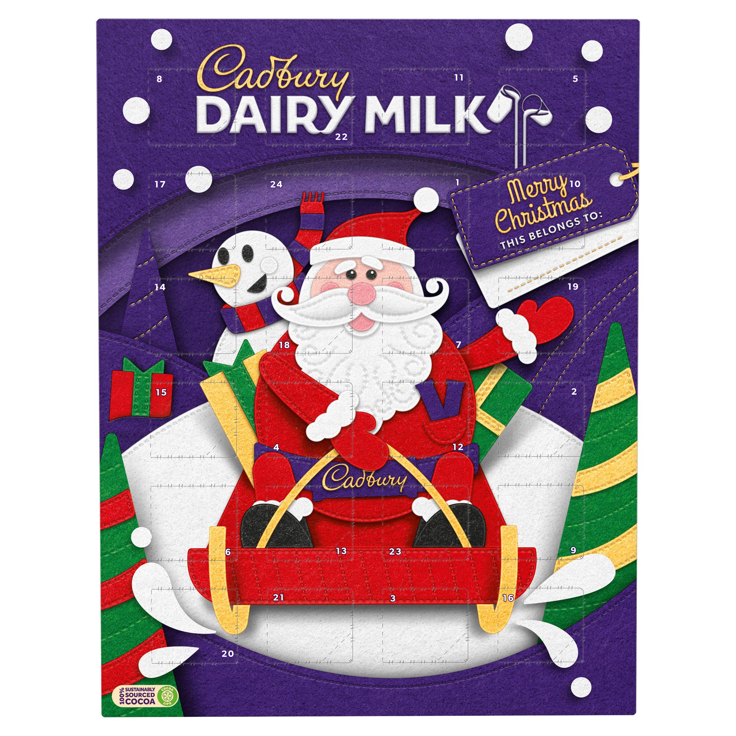 Cadbury's Dairy Milk advent calendar is a popular choice for many consumers