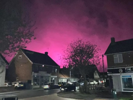 The unusual glow was caused by a nearby 'plant factory' 